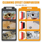 9Pcs Wire Brushes for Cleaning Rust, Small Wire Brush, Wire Wheel for Drill Steel Brush for Cleaning with Nylon, Brass, Stainless Steel, and Carbon Steel Bristles - 7-Inch Handle & 1/4-Inch Hex Shank
