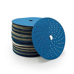 High Ground 6 Inch Multi-Hole Hook and Loop Clean Sanding Disc, Ceramic Abrasive, Dust-Free, High Performance, Long Lasting - 50pcs (Blue, 6 Inch, 220.0, Very Fine)