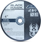 BHA Metal and Stainless Steel Cut Off Wheels for Die Grinders, 4” x 1/16” x 3/8” - 25 Pack