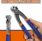 Nail Puller,Pliers,End Cutting Pliers, Carpenter Pincer Tool,Ear Clamp Nail Puller Pliers for Pulling Nails or Cutting Wires,2 PCS Pliers Set, 9" and 10",WPS8302, Blue