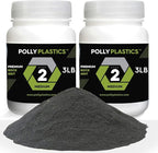 Polly Plastics Rock Tumbler Media Grit Refill, Medium 180/220 Silicon Carbide Grit, Stage 2 for Tumbling Stones (2 Pack) (6 lb.)