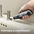 Dremel Lite 7760 N/10 4V Li-Ion Cordless Rotary Tool, Variable Speed Multi-Purpose Kit, USB Charging, Easy Accessory Changes - Perfect For Light-Duty DIY & Crafting, Sanding, Engraving and Polishing