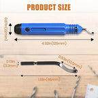Deburring Tool with 10 High Speed Steel Blades Flexible Pipe Deburring Tool with Swivel Blades for 3D Printing Hard Metal Stainless Steel Hard Plastic, Harder Than AMD015 (Model AMD016)