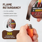 RED WOLF 10 Pack Brown Electrical Tape 3/4 Inch x 66 Ft Industrial Grade UL/CSA Listed 7 Mil Thick Flame Retardant High Temp Waterproof Electrical PVC Tape Electric Super Vinyl Rated 600V