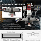 Benchtop Mini Milling Drilling Machine 1500W Brushless Mill Drill with X-Axis Power Feed,3-Axis Grating Ruler,±90° Spindle,50-2250 RPM for Metal/Wood/Plastic Working R8 Spindle 110V