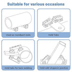 Magnetic V-Pads Kit (4-Piece) Strong Hand Tools for Welding & Woodworking Magnets On Both Pad Face & Bottom 2 X 12 lbs (2") + 2 X 18 lbs (2.2")