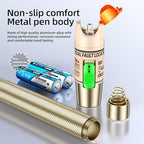 Visual Fault Locator,30-50KM Fiber Optic Cable Tester Meter, VFL Red Light Pen Light Source Testers (Golden)