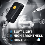 LED Machine Light, Gooseneck Lamp, Clamp-on Gooseneck Light — 2500 lumens, 120 Volts, with a clamp Base, Ideal as an Industrial Lighting Work lamp for Machine Tools and lathes, 25W (Model: J1203)