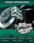 SCITOO 18B4826 Disc Brake Caliper Assembly with Bracket Fit For Jeep Grand Cherokee 1999 2000 2001 2002 2003 2004