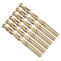 Drill Bit, 7/32" Cutting Diameter (5.556mm), 4241 HSS Black and Gold 118° Cutting Angle Versatile Jobber Bits - (Applications: for Drilling Plastic Wood Soft Thin Metal), 6-Pieces