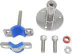 Stainless Steel Adjustable Pipe Clamp Bracket - Wall/Ceiling Mount Support for 1/2-Inch (19mm) Pipe, Heavy-Duty Rustproof Brackets with Screws, Set of 2