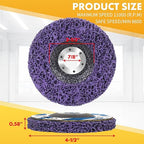 5 x Stripping Wheel for Angle Grinder Strip Disc Paint Stripping Disc Sanding Disc Abrasive Wheels & Discs, Paint Metal Rust Remover Stripper Tool (4-1/2'' x 7/8'')