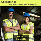 Safety Vests 10 Pack - Yellow Reflective High Visibility Construction ANSI Class 2 Work Vest for Men,Woman,Hi Vis Vest Mesh and Neon Silver Strip