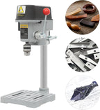 340W Bench Drill Press 3 Adjustable Speed Tabletop Drilling Machine Mini Precision Benchtop for Metal Wooden Jewelry DIY and Crafts Projects