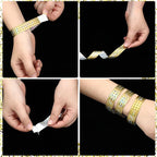 Teling 500 Pack VIP Plastic Wristbands Bracelets Party for Events VIP Custom Wristbands Plastic Bracelets Tear proof Waterproof Wrist Bands Arm Bands for Events Concerts
