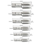 HFS(R) 6-piece NPT pipe tap set Machine Screw Metric Tap and Die Bit Set，sizes includes 1", 3/4", 1/2", 3/8", 1/4", and 1/8"