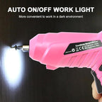 Cordless Electric Screwdriver, 3.6V Rechargeable Power Screwdriver with 47 pcs Accessories, usb charging, 3Nm Screw Gun, mini Carrying screwdriver set with LED Light Electric Power Drill Set