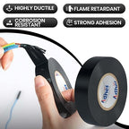 ADHES 7mil PVC Electrical Tape, 19mm x 20m, 5 Rolls, Heavy Duty Insulation Tape for Wiring, Electrical Repairs, and DIY Projects