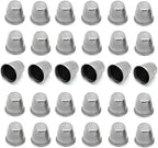 LGEGE 30PCs Silver toned Vintage DIY Crafts Metal Sewing Thimbles, Sewing Thimble (Size (Approx):19mm x 18mm)