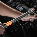 VEVOR 1/2-inch Drive Torque Wrench, 10-170 ft.lb/13.6-230.5 Nm, Dual-Direction Adjustable 72 tooth Click Torque Wrench with Buckle for Bicycle, Moto and Car Maintenance