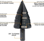 Step Drill Bit Set 1/4" to 1-3/8", Straight Grooved Double Fluted M2 High Speed Steel Drill bits for Hole Drilling in Stainless Steel, Copper, Aluminum, Wood,Plastic