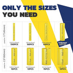 haisstronica 360PCS Heat Shrink Tubing,3:1 Ratio Adhesive Lined Marine Heat Shrink Tube Kit 8 Sizes(3/32"-5/8") Yellow