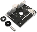 Elestoria Aluminum Router Table Insert Plate (Black)