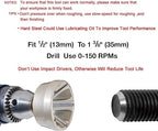 ASA Tools Deburring External Chamfer Tool, Deburring Drill Bit, Remove Burr Tools (Deburring Chamfer & Countersink Bit Kit 3 Pack)