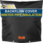 Backflow Preventer Cover Insulated with Thicker 7 Layers Fabric, 24" W x 24" H Backflow Cover with Aluminum Foil Layer for Winter Pipe Freeze Protection, Backflow Insulation Cover