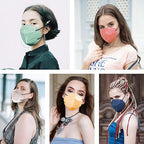 HUHETA KN95 Face Masks, 60 Packs KN95 Mask for Adults, 5-Layer Safety Mask Filter Efficiency≥95%, Morandi Multi Color