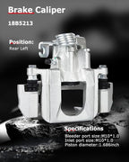 cciyu Rear Left Brake Caliper Assembly w/Bracket 18B5213 2009 For Ford For Flex,2009 2010 2011 For Lincoln For MKS