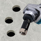 Diamond Hole Saw, 1-1/8" Hole Saw for Tiles Granite Marble Ceramic Glass Porcelain, 28mm Core Drill Bit with 5/8-11 Thread and 3/8” Hex Shank Adapter for Angle Grinders & Drills