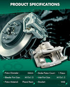 SCITOO Front Right Brake Caliper With Bracket 18B4773 Compatible For Buick For Rendezvous 2002-2007,For Pontiac For Aztek 2001-2005