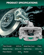 SCITOO Rear Right Brake Caliper With Bracket 18B5080 Compatible For Chrysler Town & Country 2008-2012 For Dodge Grand Caravan 2008-2012 For Ram C/V 2012 For Volkswagen For Routan 2009-2012