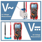 ANENG Digital Multimeter Tester Measures AC/DC Voltage,DC Current Ohm Amp Meter,Professional Multimetro Auto Voltmeter with Resistance, Diodes,Buzzer Handhold Electrial Tools