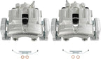 cciyu Rear Left & Right Brake Calipers Assembly w/Bracket 19-B3226 19-B3227 For BMW For 323i/For 325i/For 325xi/For 328i/For 328i xDrive/For 328xi/For X1