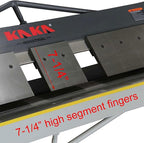 KAKA INDUSTRIAL Box and Pan Brake, 50-Inch Sheet Metal Brake, 16-Gauge Capacity Metal Break, 4-Inch Box Depth, 5/8-Inch Beam Adjustment Press Brake BP-1650