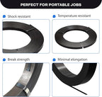IDL Packaging 1/2" x .020" x 200' Steel Strapping Coil (1100 Lbs Break Strength) in Self-Dispensed Сardboard Box - Portable Strong Banding with Superior Cut-Resistance - Heavy Pallet Strapping
