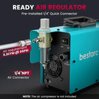 Plasma Cutter, [Pilot Arc][Large LED Display][Air Sensor] 50A bestarc Plasma Cutter Machine 110/220V Dual Voltage, 1/2'' Clean Cut 3/4 Inch Max Cut, Post Flow Mesh, 2T/4T for Beginners DIY