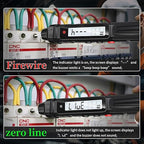 Pen Type Digital Multimeter Voltage Tester NCV Non-Contact Meter 600V Voltmeter, with LCD Backlit Display, Measure AC DC Voltage Resistance Diode Continuity for Electrician Tools