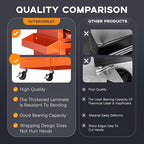 INTERGREAT Tool Chest Cabinet, 5-Drawer Rolling Tool Chest with Detachable Top Tool Box, Tool Chests with Universal Lockable Wheels, Metal Tool Cart for Garage, Workshop, Barbershop(Orange)