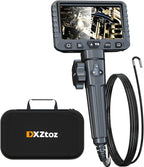 3.9mm Articulating Borescope, Professional Industrial Endoscope Inspection Camera with Super Thin Articulated Camera, Flexible Fiber Optic Scope with Light, Cool Gadgets for Men- 3.3FT