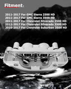 cciyu Front Left & Right Brake Calipers Assembly w/Bracket 18B5303 18B5302 For Chevy For Silverado 2500 HD/For Silverado 3500 HD/For Suburban 3500 HD,For GMC For Sierra 2500 HD/For Sierra 3500 HD