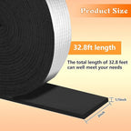 Pipe Insulation Wrap 2" Wide X 32.8 Ft Outdoor Foam And Foil Pipe Wrap Insulation Tape Self Adhesive for Winter Freeze Protection Insulation Wrap for Cold Hot Water Pipes for Reduce Heat Loss (2 roll)