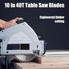 10 Inch Table Cutting Saw Blade 40 Tooth,Replace for Forrest WW10407125 Woodworker II 10-Inch 40 Tooth Blade,Compatible with DEWALT 10" Table Saw,Wood Fine Finish Cutting 1" Arbor Longer Life 5X