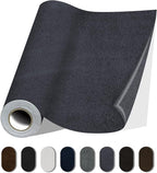 Fabric Repair Patches, 17X79 Inch Self-Adhesive Suede Patches Tape Durable, DIY Large Fabric Repair for Sofa, Couches, Furniture, Chair, Clothing （17X79 Inch, Dark Grey）