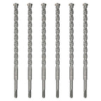 6-Pack SDS Plus 5/8 inch x 8 inch Rotary Hammer Drill Bits, Carbide Tipped for Brick, Stone and Concrete (5/8'' x 8'')