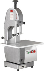 Electric Commercial Bone Saw, 1500W Stainless Steel Countertop Bone Sawing Machine, Workbeach 18.31"x14.37",1.57-7 Inch Cutting Thickness, Frozen Meat Cutter for Beef, Fish, Chicken, Deer