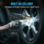 Cordless Impact Wrench 1/2 Inch, 1500 N.m/1106ft-lbs Brushless Impact Gun Compatible with Makita 18V Batteries, 5000 RPM High Torque Electric Power Impact Driver Set for Car Home (Blue)