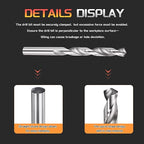 Drill Bit, 10.5mm Cutting Diameter, 4241 HSS 118° Cutting Angle Uncoated Bright Versatile Jobber Bits - (Applications: for Drilling Plastic Wood Soft Metal), 1-Pieces